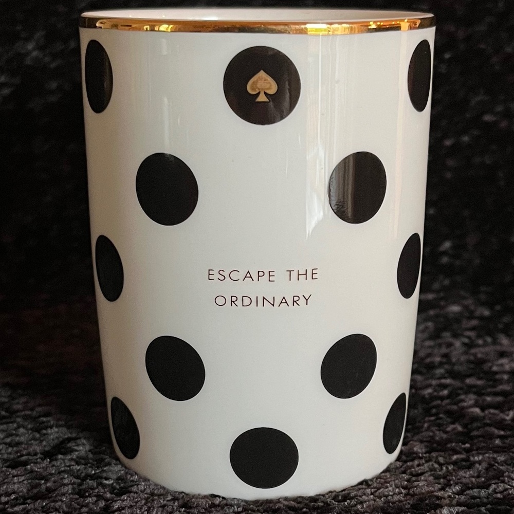Kate Spade "Escape the Ordinary" polka dot candle